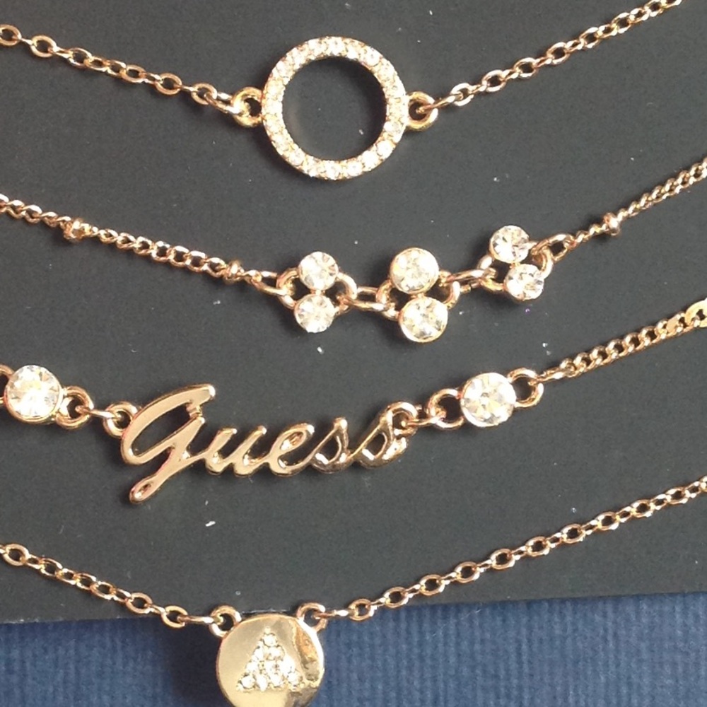 Set of 4 Guess Bracelets 7.5"